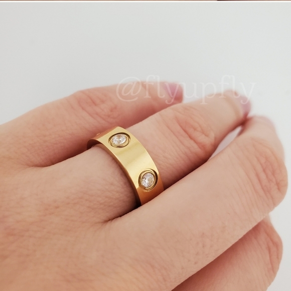 Ring 18k Gold Filled Stainless Steel Ring - Picture 5 of 11